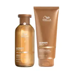 WELLA - Shampoo 250 + Acondicionador 200 ml Smooth frizz cero