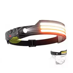 DAYOSHOP - Linterna Frontal Led Cintillo Recargable 3 Colores De Luz