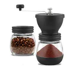 MUNDO BEBE - Molino De Café Doble Manual Recipiente Vidrio