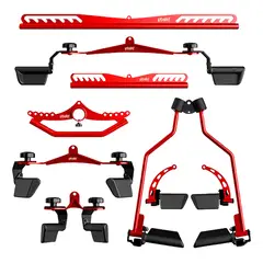 PBOLD - Agarres Adaptaciones de Polea Cable Máquina Gimnasio Rojo