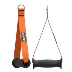 PBOLD - Agarres Asas Mangos Accesorio Cable Polea Gimnasio Naranja