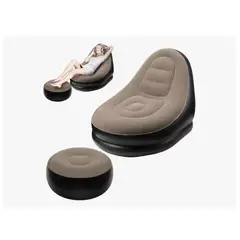 GENERICO - Puff Sofa Inflable Y Reposapies Con Inflador