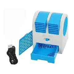 GENERICO - Ventilador aire acondicionado humificador portátil azul
