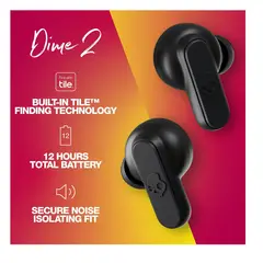 SKULL CANDY - Audífonos inalámbricos Skullcandy Dime 2 True Black Edition