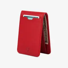 VAULTSKIN - Billetera En Cuero Manhattan Rojo