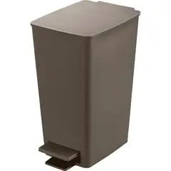 RIMAX - Basurero Pedal Slim 8 Litros Mocca