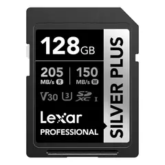 LEXAR - Tarjeta de memoria SD 128Gb SilverPlus 205 Mb/s