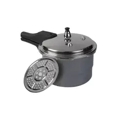 HOME ELEMENTS - Olla A Presion Acero Anodizado 4 2L Color Gris Oscuro