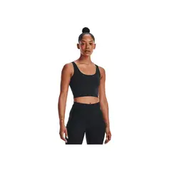UNDER ARMOUR - Camiseta Mujer MRDN FITTD CROP TANK Negro UNDER ARMOUR.