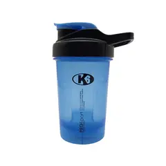 K6 - Shaker Vaso Mezclador Pro Sport 400 ml Azul