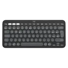 LOGITECH - Teclado Pebble Keys 2 K380S · Bluetooth · Mini · Membrana · Español · Negro