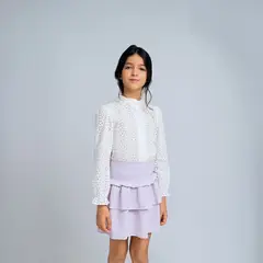 QTORSE - Blusa en Ojalillo para Niña