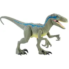 JURASSIC WORLD - Dinosaurio Super Colosal Velociraptor Blue 100cm