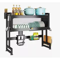 GENERICO - Escurridor y organizador de loza con tapa 65cm