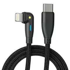 GENERICO - Cable Giratorio 180 Grados de 2 Metros 60 w lightning a Tipo C