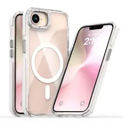 GENERICO - Estuche colortech con Magsafe Compatible Con Iphone 16E Transparente