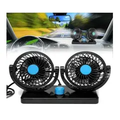 SKY - Ventilador Doble Electrico Carro Refrigeracion Silencioso Pequeño