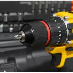 GENERICO - Taladro Inalámbrico 128v Percutor Trabajo Pesado Sin Escobillas