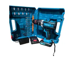 GENERICO - Taladro 24v con percutor metalico doble bateria uso profesinal