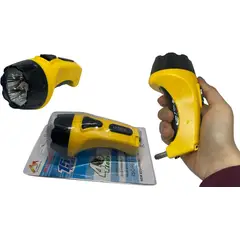 MAZUGI - Linterna pequeña reflectora 4Leds Recargable A Toma 15 horas