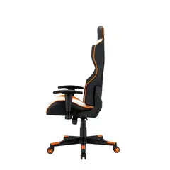 GENERICO - Silla Gamer Jertech Giratoria Con Soporte Lumbar Y Pie GR101 Naranja