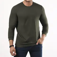 CROYDON - Camibuzo Omar Verde Militar para Hombre