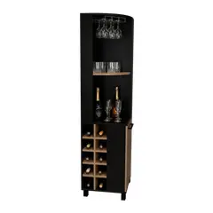 RTA DESIGN - Bar Esquinero Wesley Wengue y Miel con dos Entrepaños una Puerta