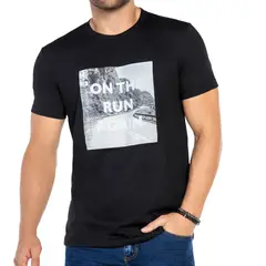 CROYDON - Camiseta Alvaro Negro para Hombre