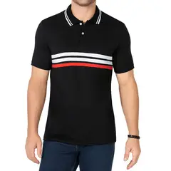 CROYDON - Camiseta Polo Lucas Negro para Hombre