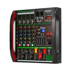 GENERICO - Mezclador De Sonido 4 Canales Phantom Power 48v Bluetooth