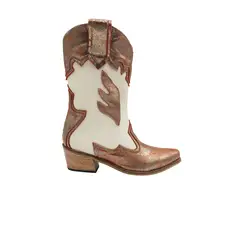 MERCEDES CAMPUZANO - Bota Texana Belle de Mujer Marfil