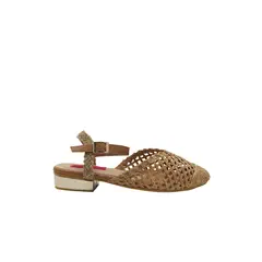 MERCEDES CAMPUZANO - Baleta Julie de Mujer Beige