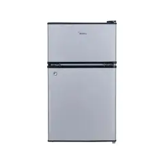 MIDEA - Frigobar Dos Puertas Lake Silver – Compacto, Elegante y Eficiente