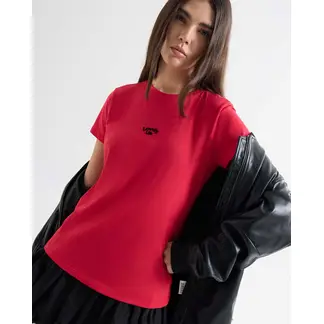 SEVEN SEVEN - Camiseta Para Mujer Manga Corta Cuello Redondo Color Rojo Marca #28096217