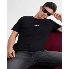 SEVEN SEVEN - Camiseta Estampado F*Ck It Para Hombre Negro