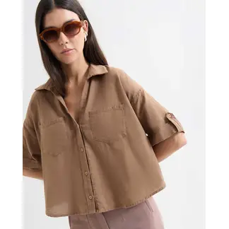 SEVEN SEVEN - Blusa Para Mujer Manga Corta Color Taupe Marca #28124013