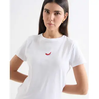 SEVEN SEVEN - Camiseta Para Mujer Manga Corta Cuello Redondo Color Crudo Marca #28096215