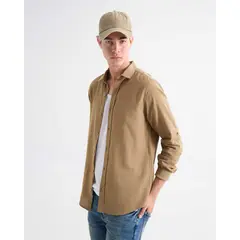 SEVEN SEVEN - Camisa De Hombre Color Camel Marca #45012105