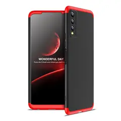 GENERICO - Funda Carcasa Estuche Para Vivo Y20 / y20i / y20a Negro con Rojo