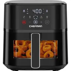 CHEFMAN - Freidora de aire 6 QT tecnología Hi-Fry 4 presets