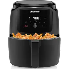 CHEFMAN - Freidora de aire 5 Qt digital 1 toque fácil limpieza