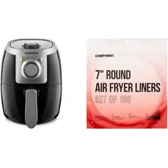 CHEFMAN - Freidora de aire compacta 2 Qt antiadherente BPA-free