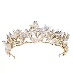 GENERICO - Corona De Cristal Tiara Mujer Quinceañera Novia