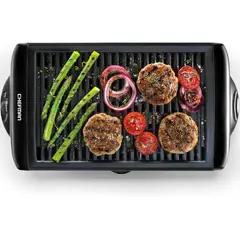 CHEFMAN - Parrilla Eléctrica con Superficie Antiadherente y Ajustable