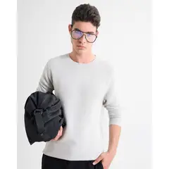 SEVEN SEVEN - Saco Acanalado Para Hombre Gris