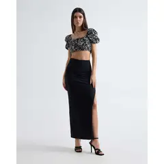 SEVEN SEVEN - Falda Para Mujer Largo Color Negro Marca #28140934