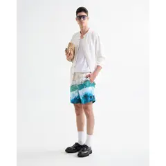SEVEN SEVEN - Pantaloneta Para Hombre De Baño Larga Color Azul Marca #45280079