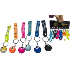 MAZUGI - Llavero en forma de pelota d billar colores brillantes x1und