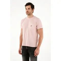 TENNIS - Camiseta rosada con bolsillo para hombre