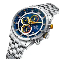 NAVIFORCE - Reloj Casual Nf8046 Crono Hombre Acero+ Estuche